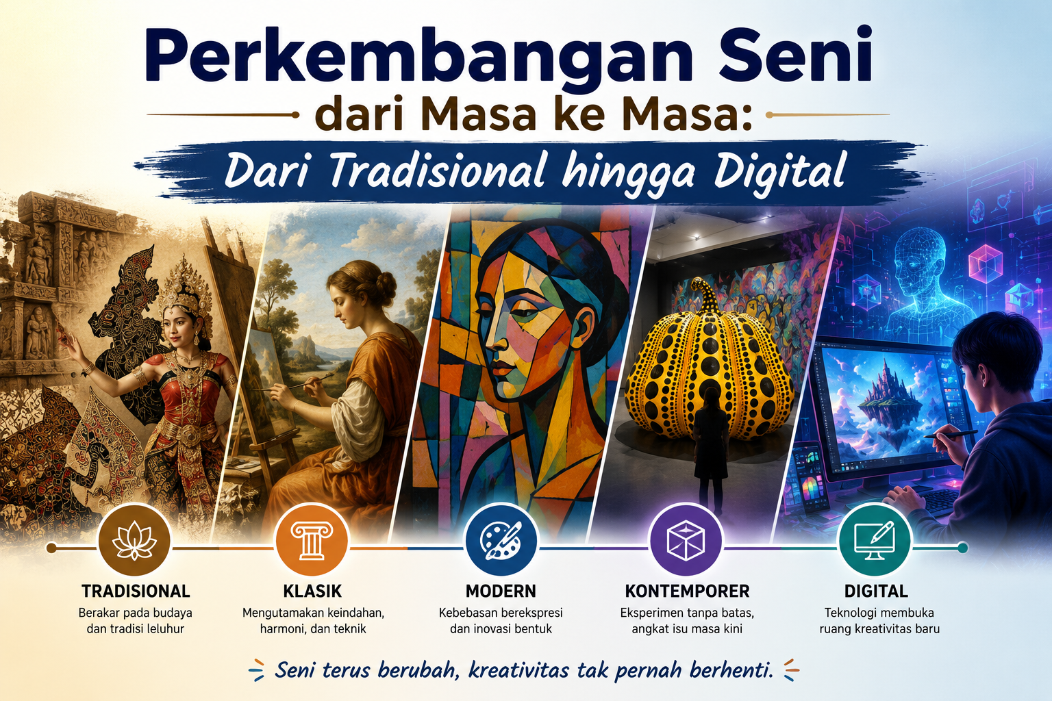 seni tradisional modern dan digital