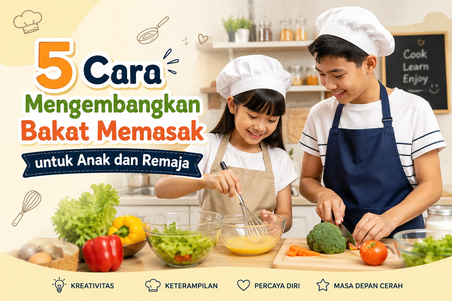bakat memasak untuk anak dan remaja