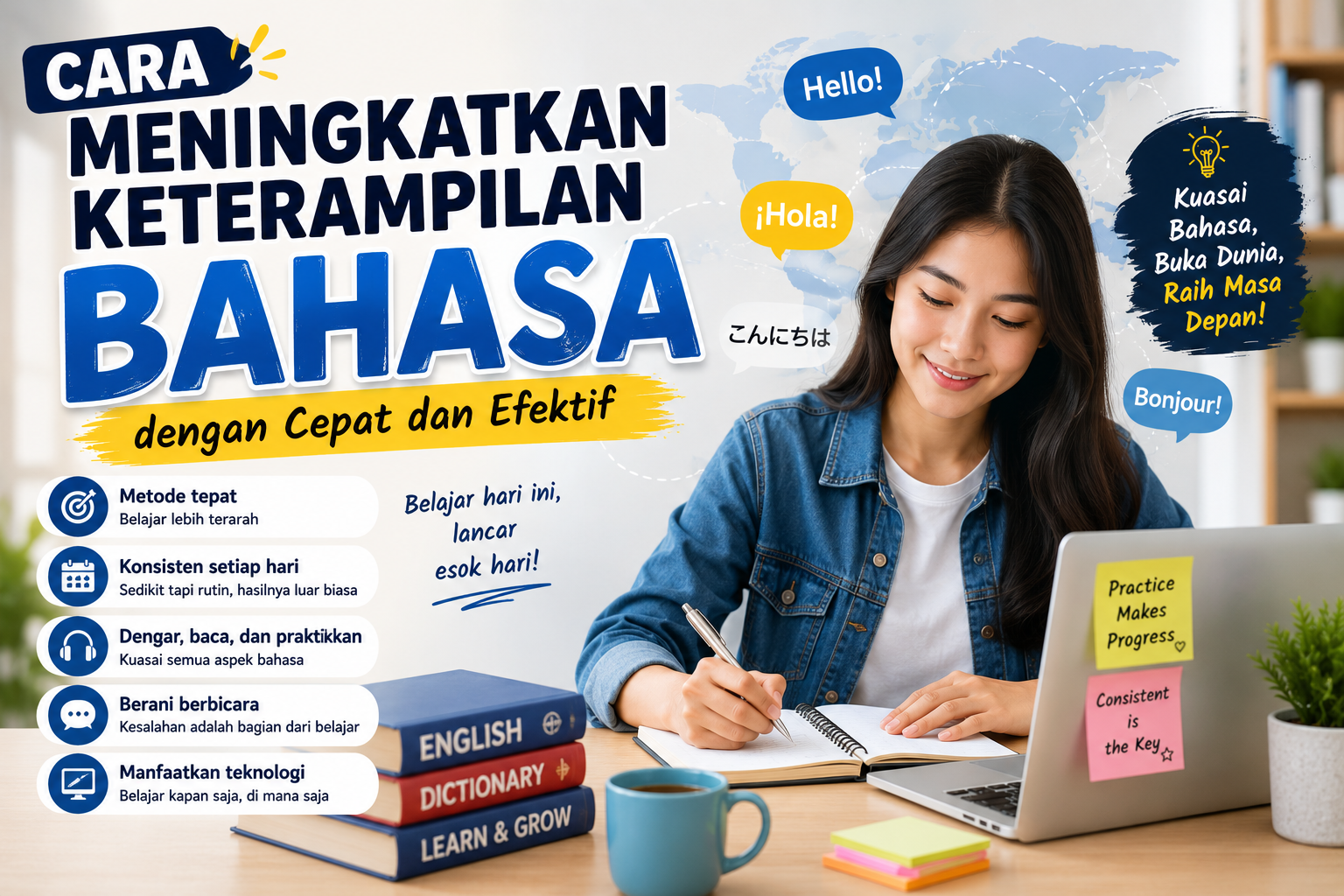 Cara Meningkatkan Keterampilan Bahasa dengan Cepat dan Efektif