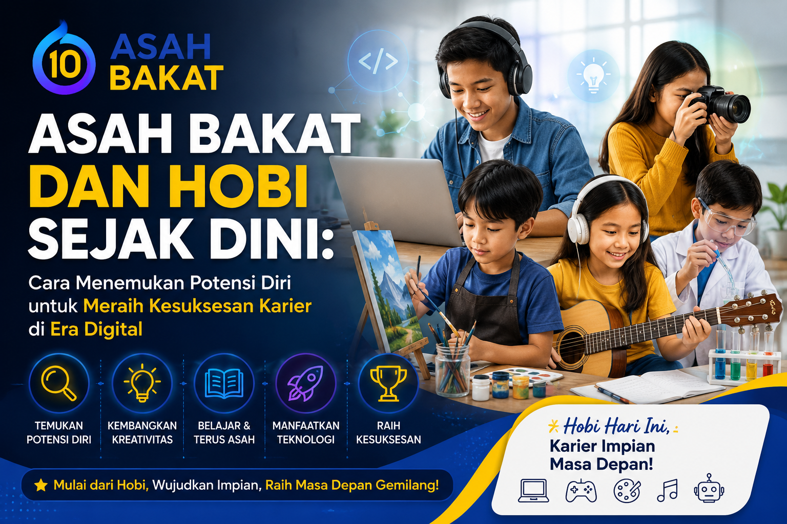 Asah Bakat dan Hobi Sejak Dini: Cara Menemukan Potensi Diri untuk Meraih Kesuksesan Karier di Era Digital