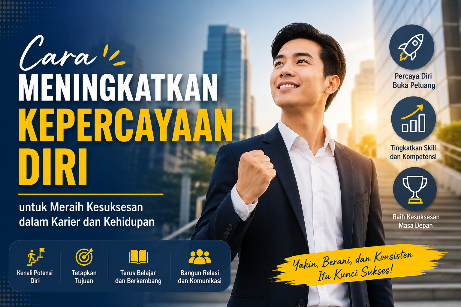 Cara Meningkatkan Kepercayaan Diri untuk Meraih Kesuksesan Karier dan Kehidupan