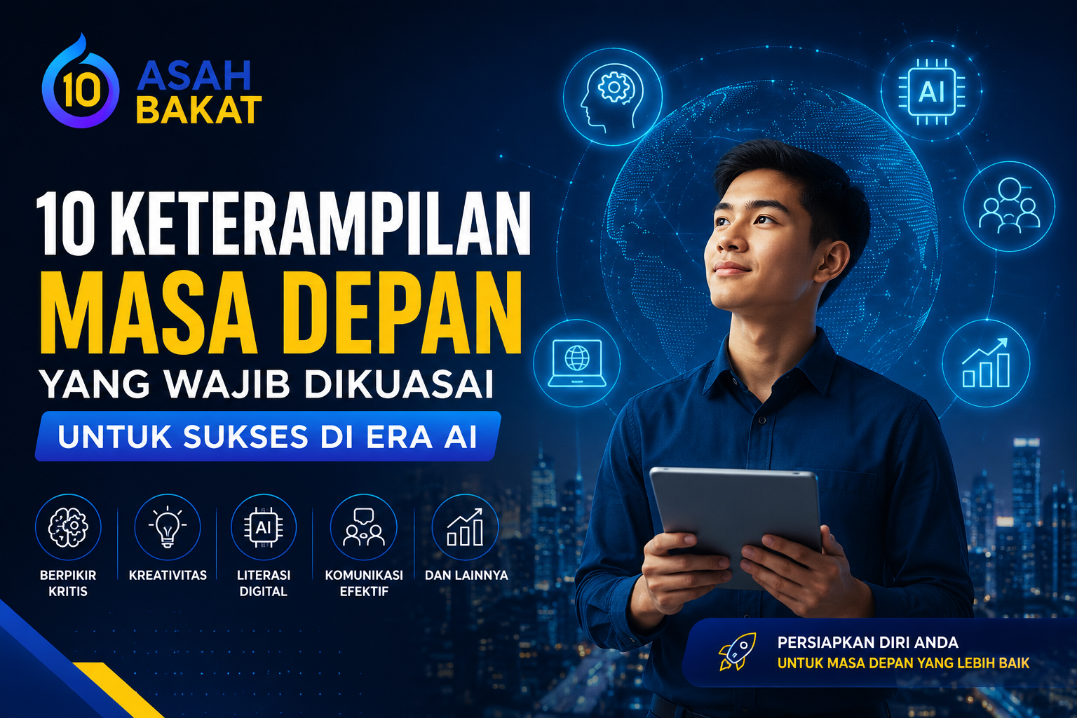 10 Keterampilan Masa Depan yang Wajib Dikuasai untuk Sukses di Era AI