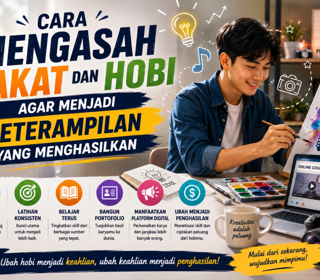 Cara Mengasah Bakat dan Hobi agar Menjadi Keterampilan yang Menghasilkan