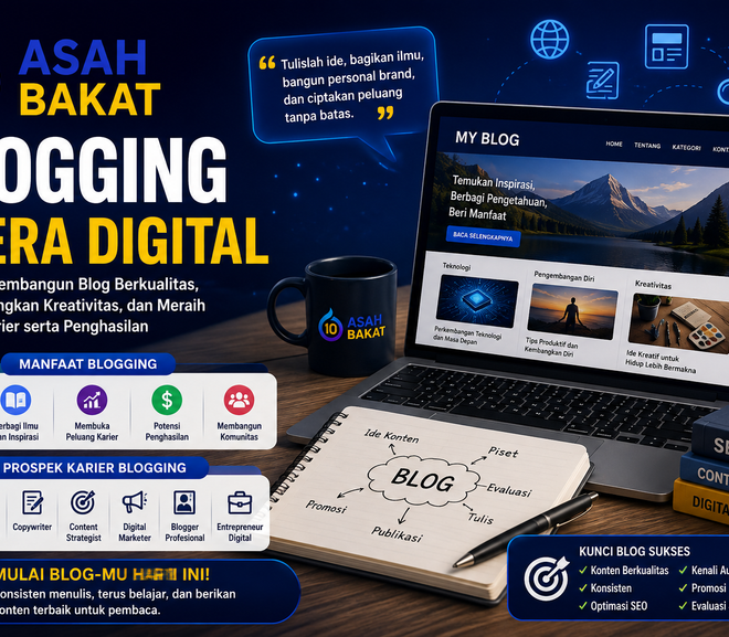 Blogging di Era Digital: Panduan Membangun Blog Berkualitas, Mengembangkan Kreativitas, dan Meraih Peluang Karier serta Penghasilan