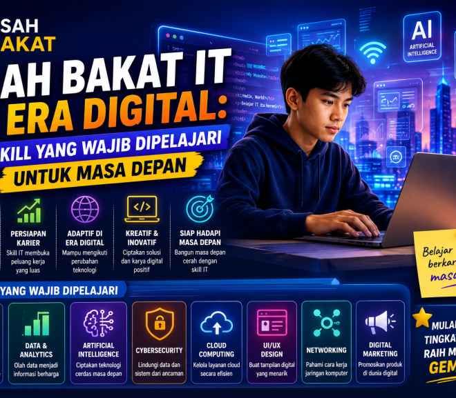 Asah Bakat IT di Era Digital: Skill yang Wajib Dipelajari untuk Masa Depan