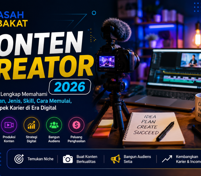 Konten Kreator 2026: Panduan Lengkap Memahami Pengertian, Jenis, Skill, Cara Memulai, dan Prospek Karier di Era Digital