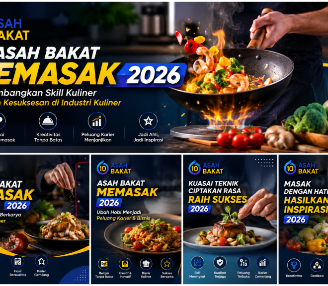 Asah Bakat Memasak 2026: Panduan Lengkap Mengembangkan Skill Kuliner, Menguasai Teknik Memasak, dan Membangun Peluang Karier Sukses di Industri Kuliner