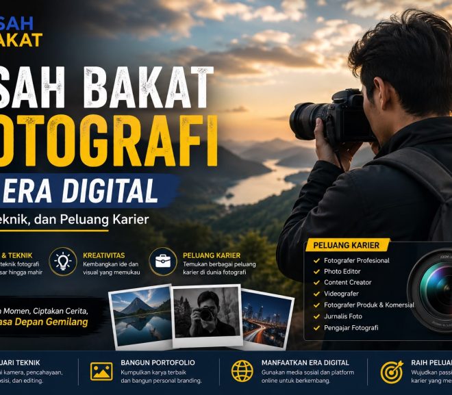 Asah Bakat Fotografi di Era Digital: Skill, Teknik, dan Peluang Karier